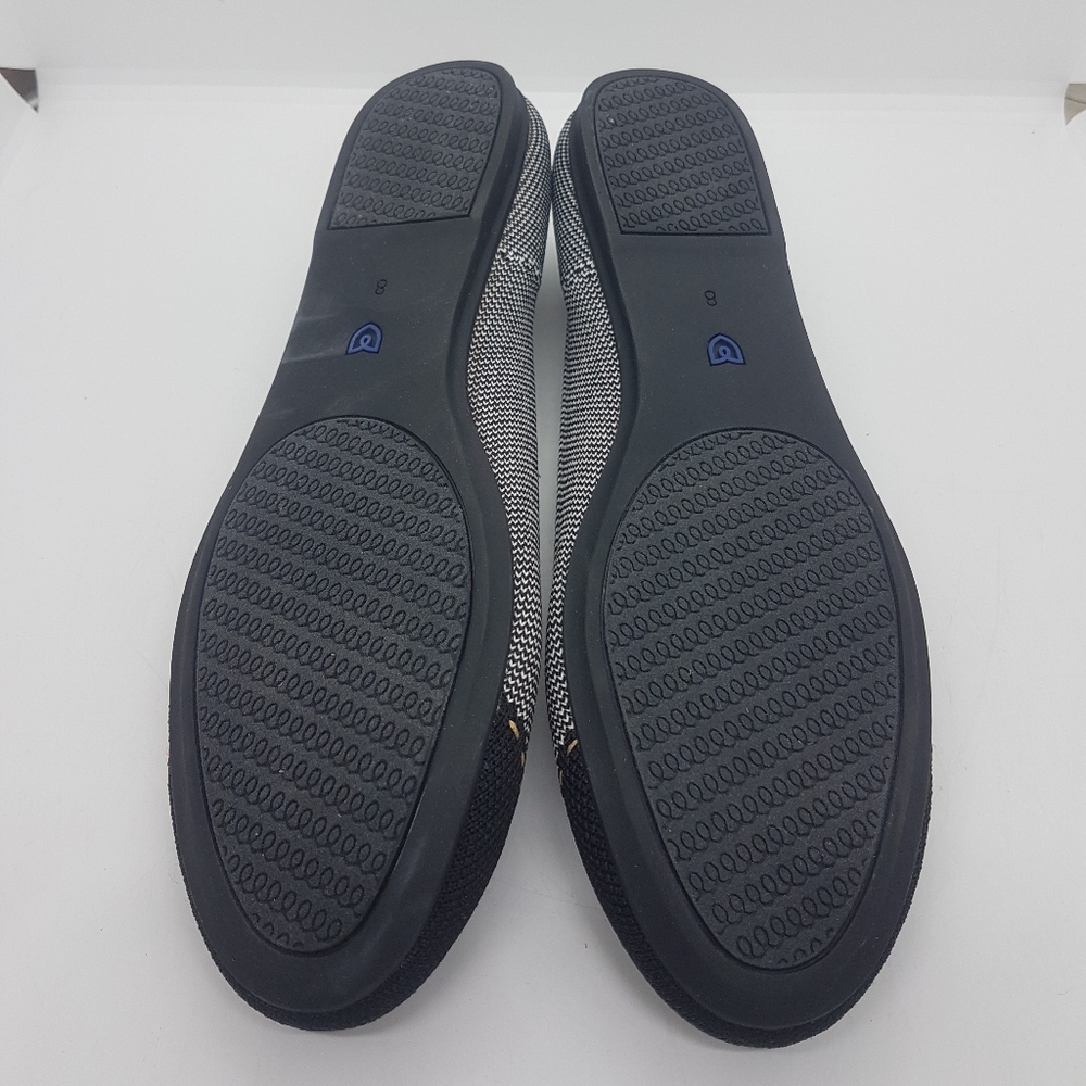 New Rothys Women's Grey Mist Captoe Textile Flats Sz 8 - Picture 5 of 6